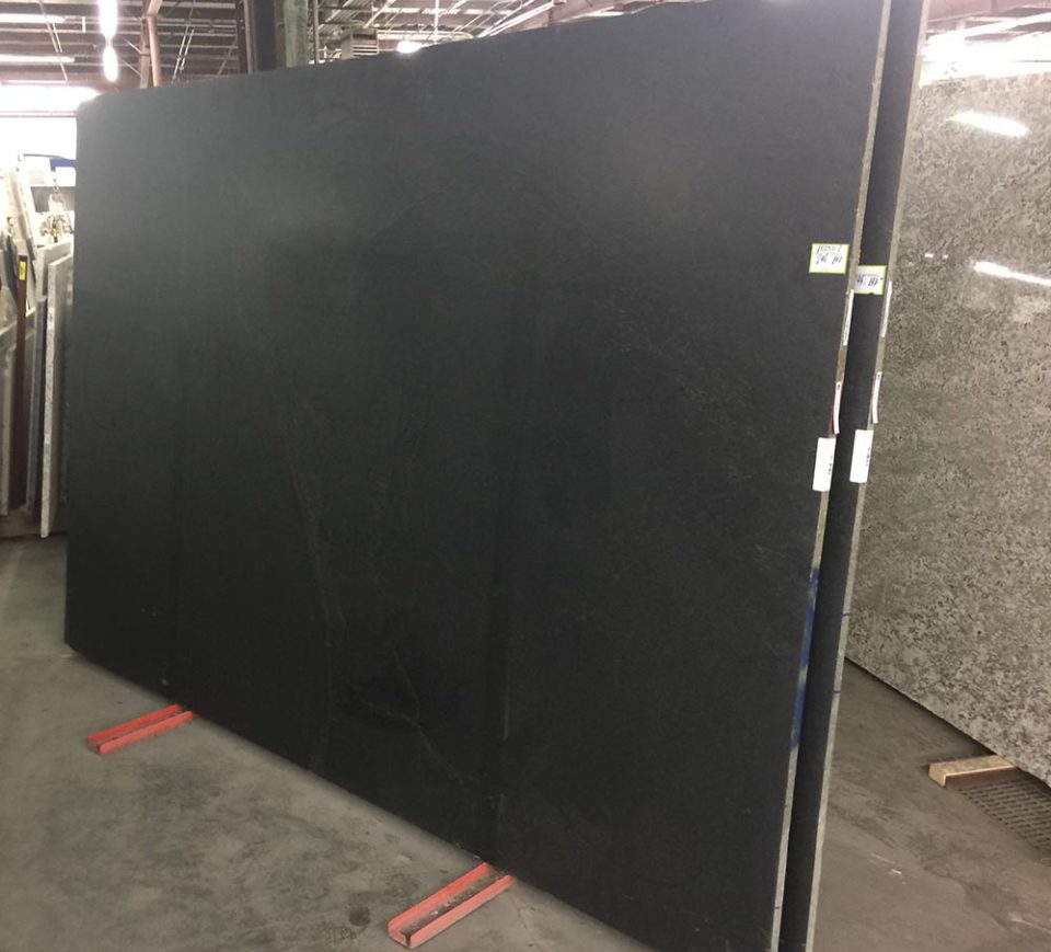 slab of black granite