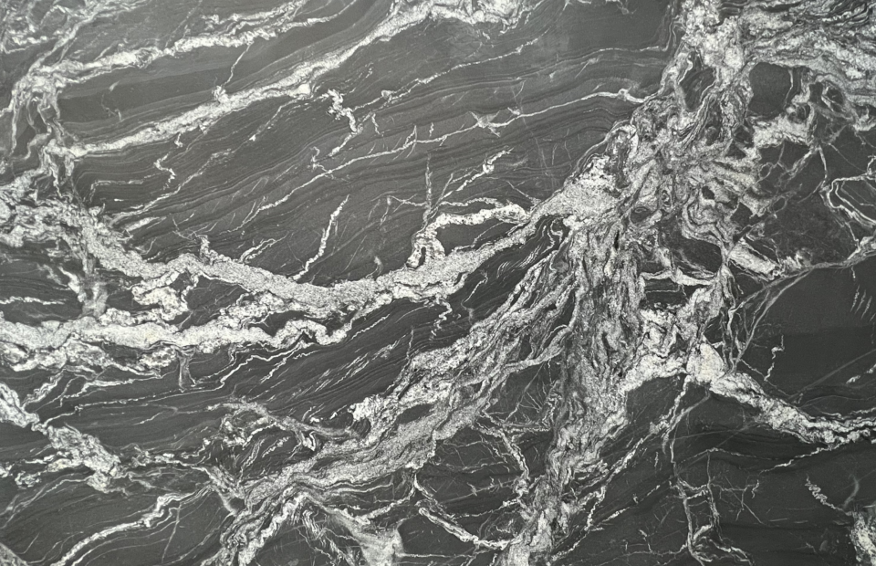 black polished granite texture